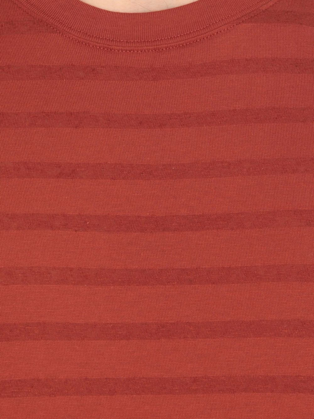 striped crew-neck T-shirt - 4