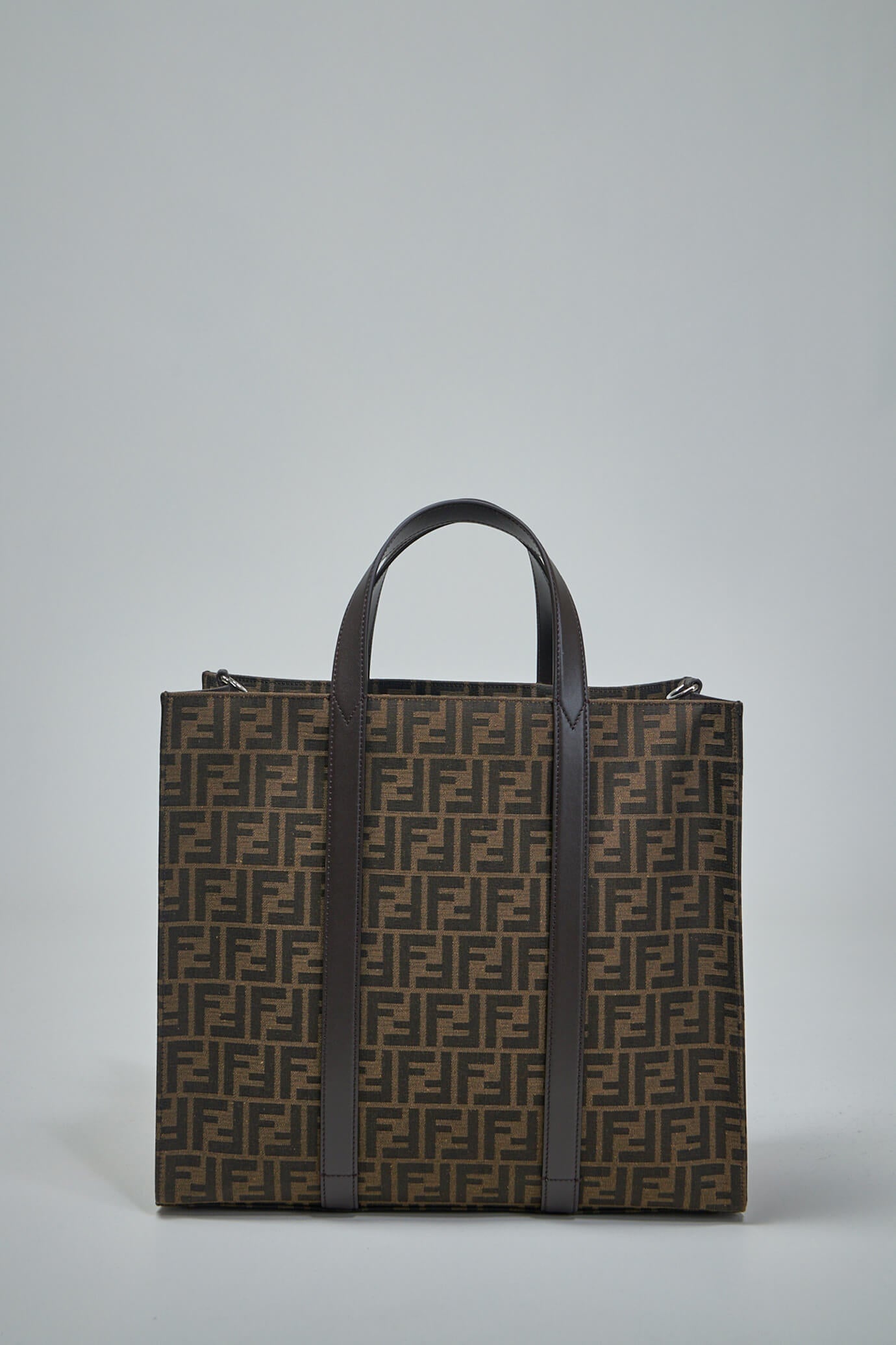 【FENDI】FF jacquard fabric bag ショッパー 在庫確認ください FENDI FF jacquard-motif Tote Bag | Brown | FARFETCH