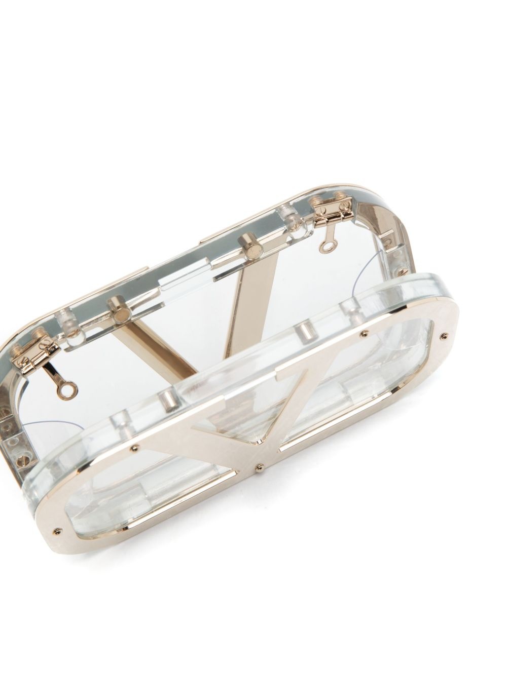 logo-plaque clear clutch - 5