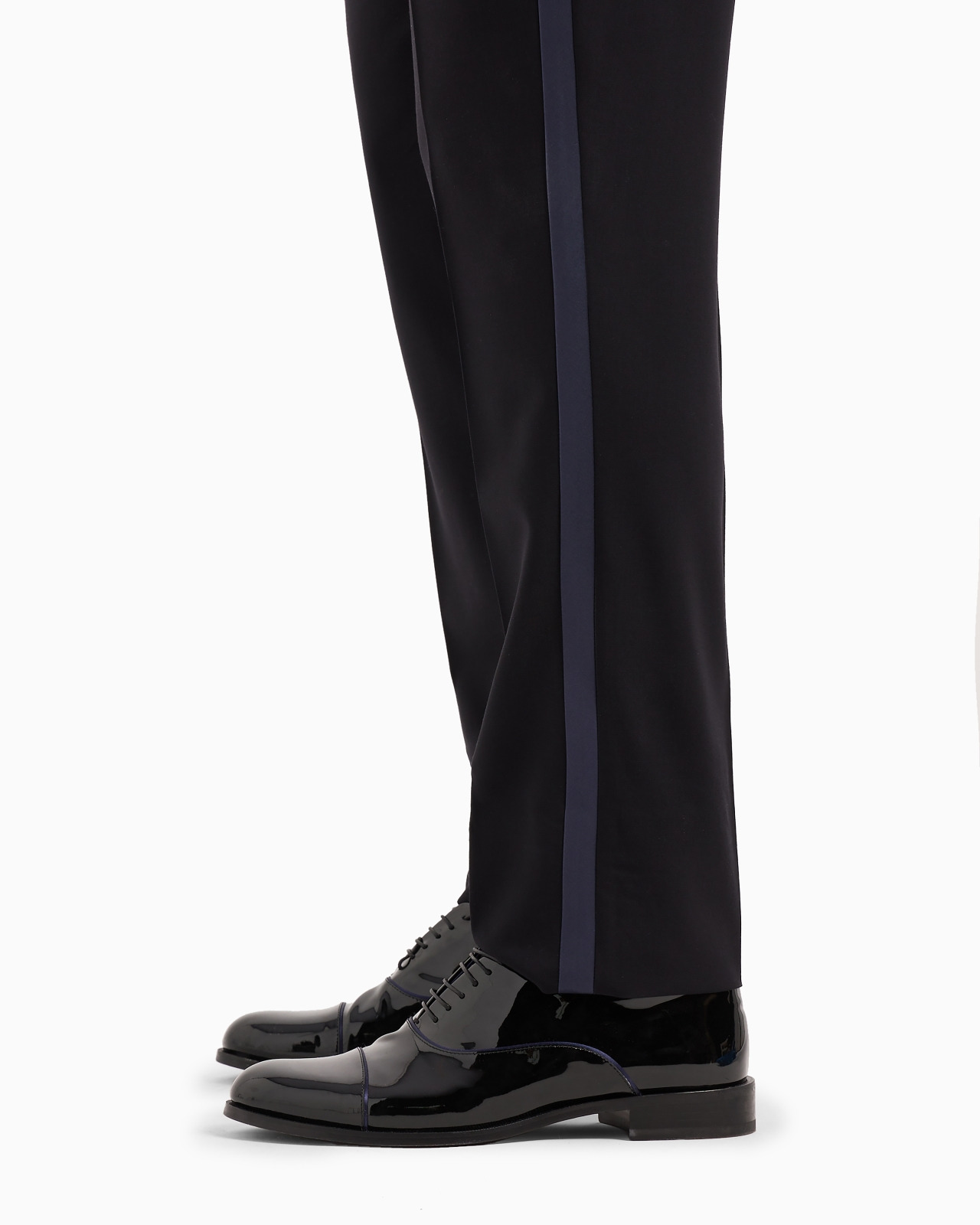Wool crêpe tuxedo trousers - 7