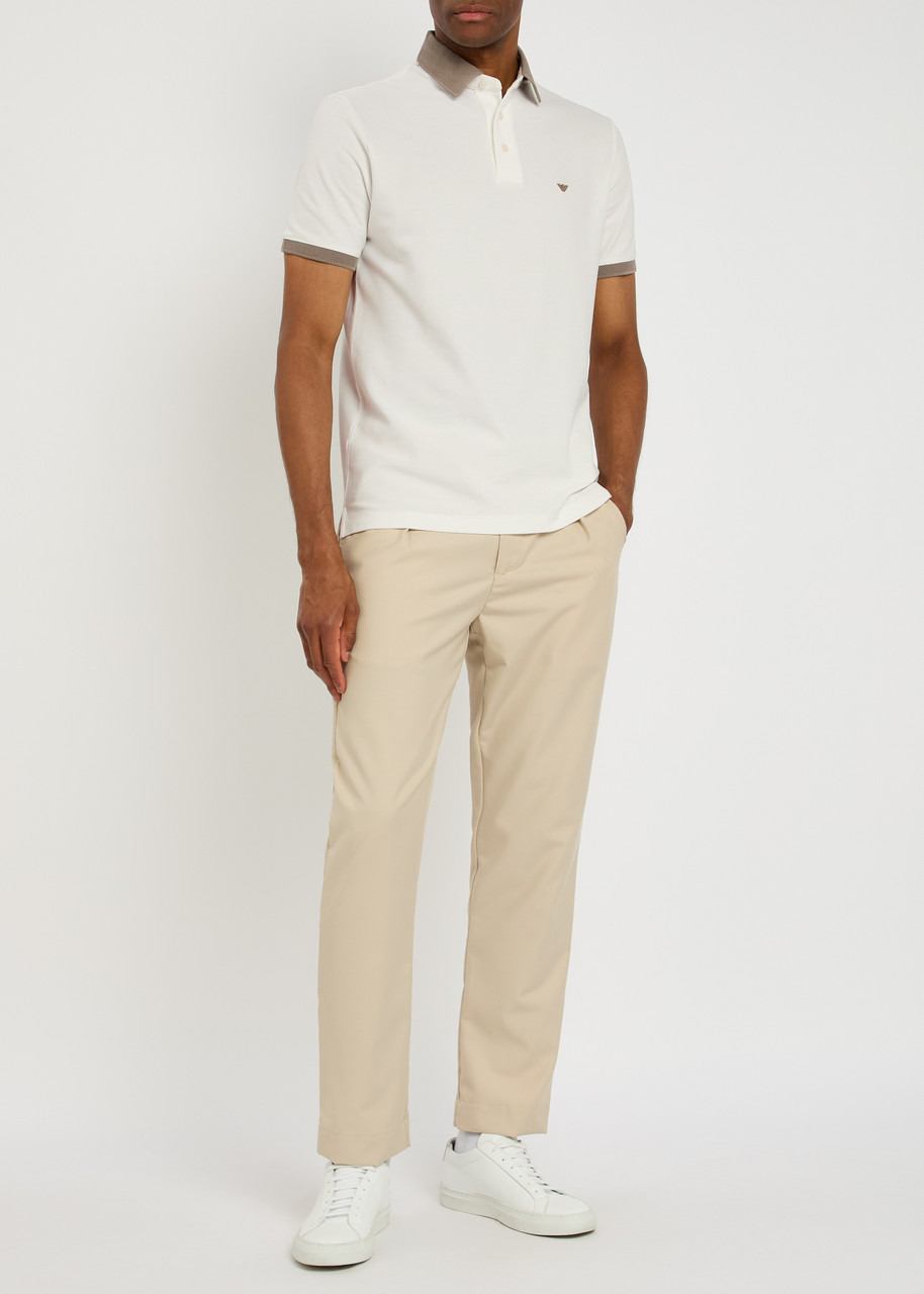 Emporio Armani Logo Piqué Cotton Polo Shirt - 4