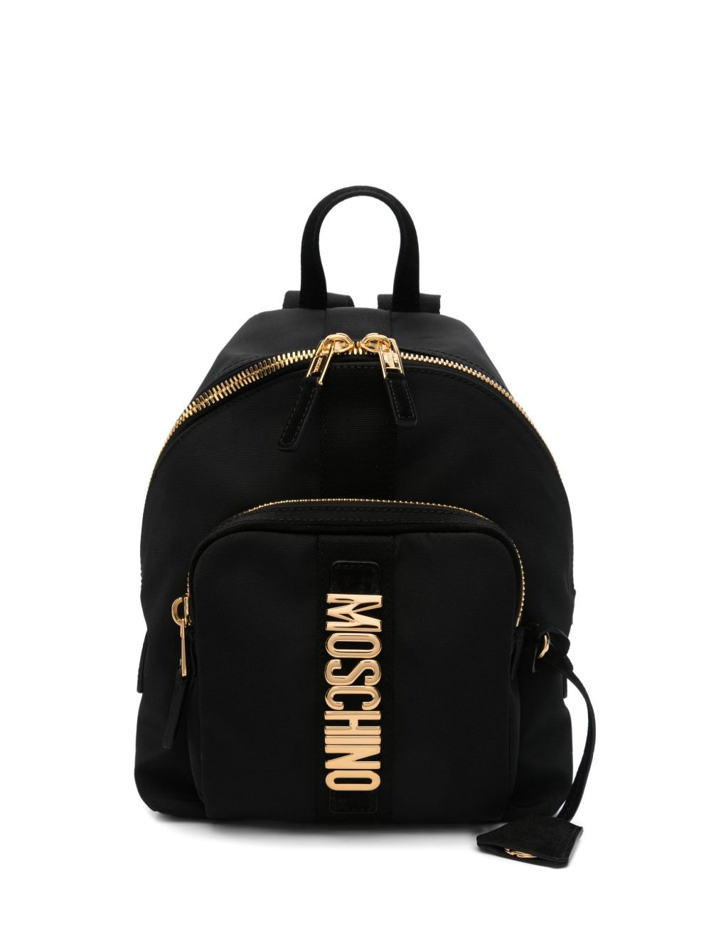 small logo-plaque backpack - 1