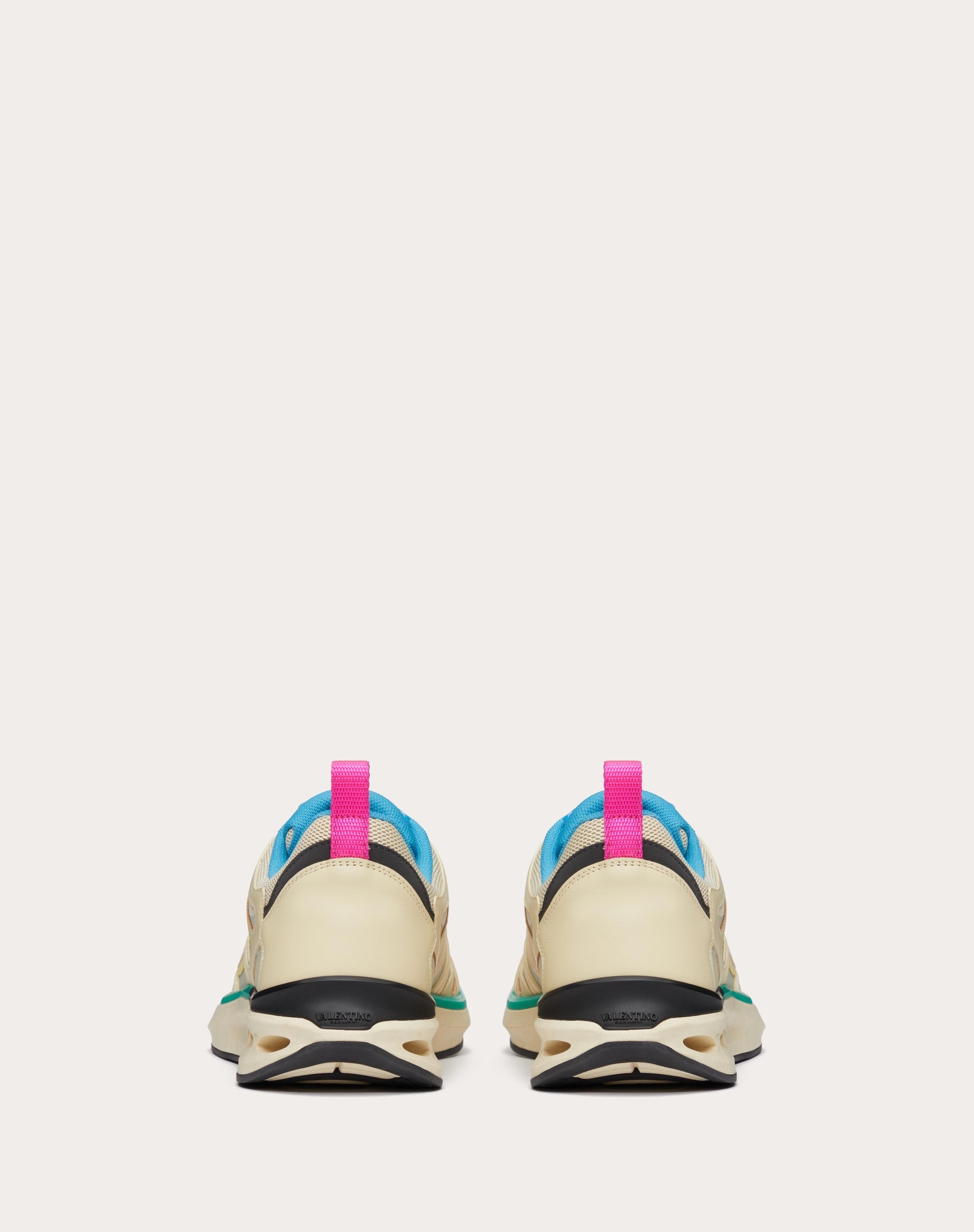 VLOGO EASYJOG LOW-TOP SNEAKER IN CALFSKIN AND FABRIC - 3