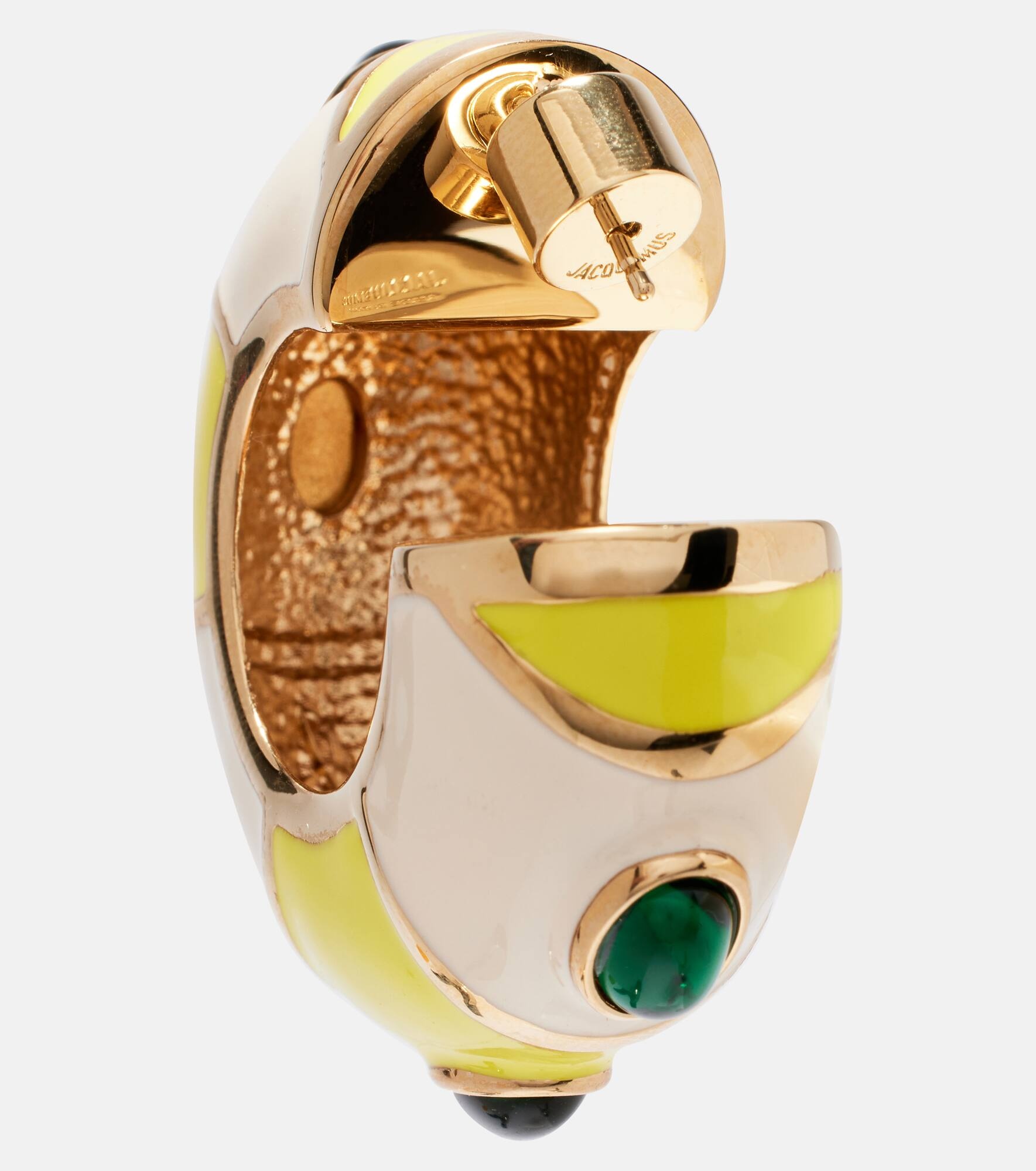 Rayures embellished hoop earrings - 5