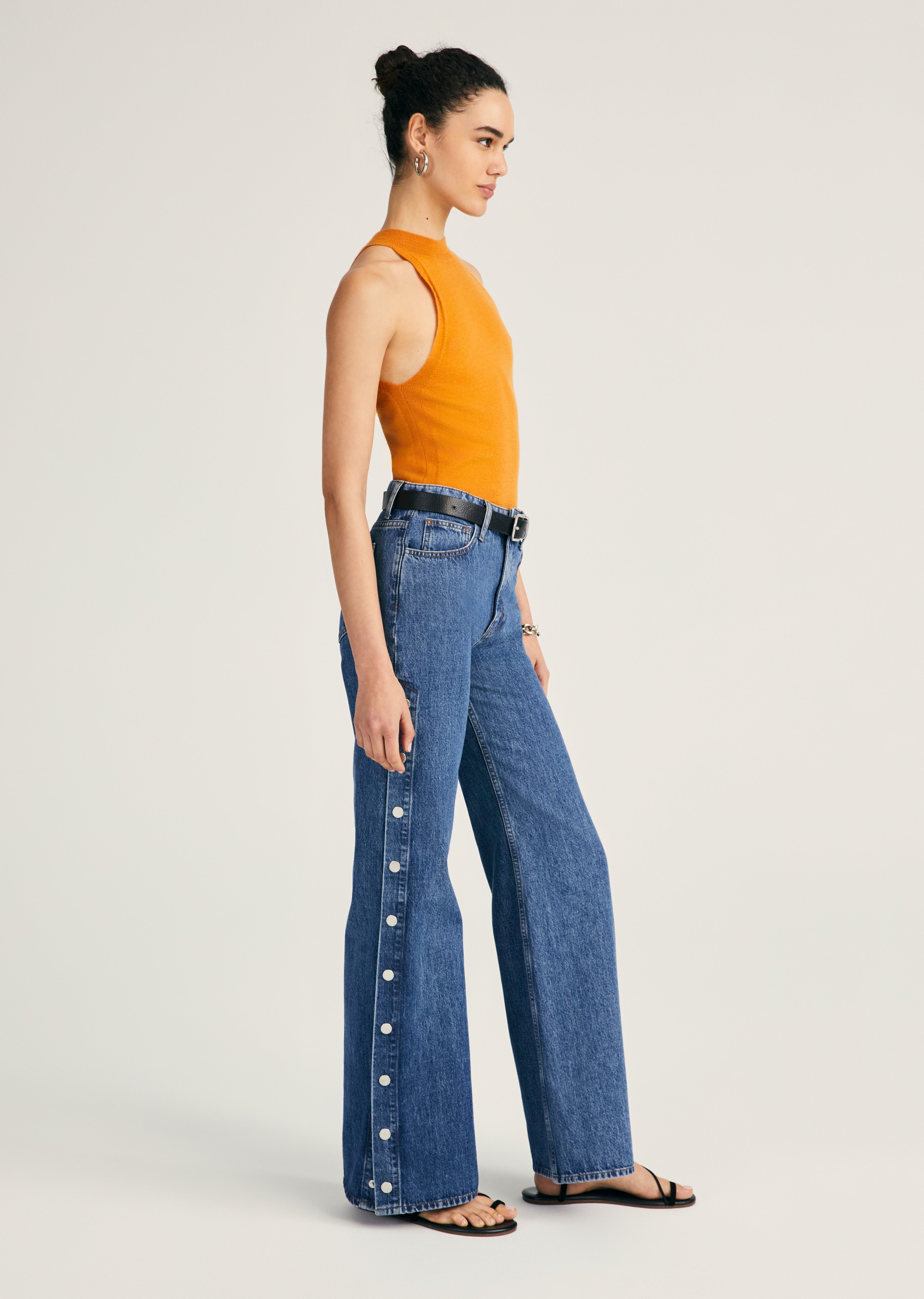 NOLAN SIDE SNAP WIDE LEG - 1