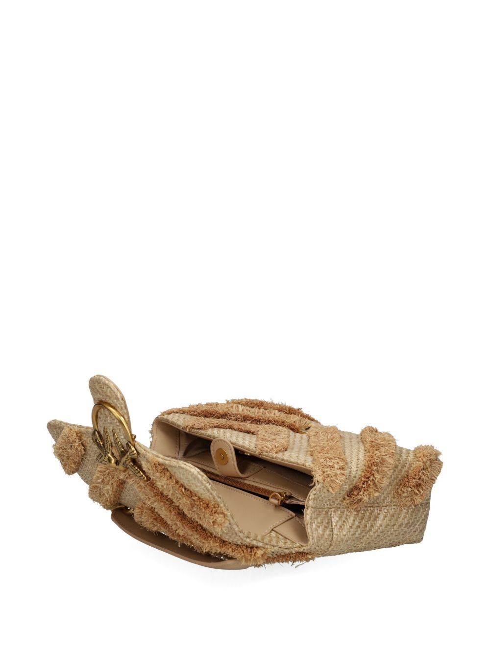 fringed-chevron shoulder bag - 6