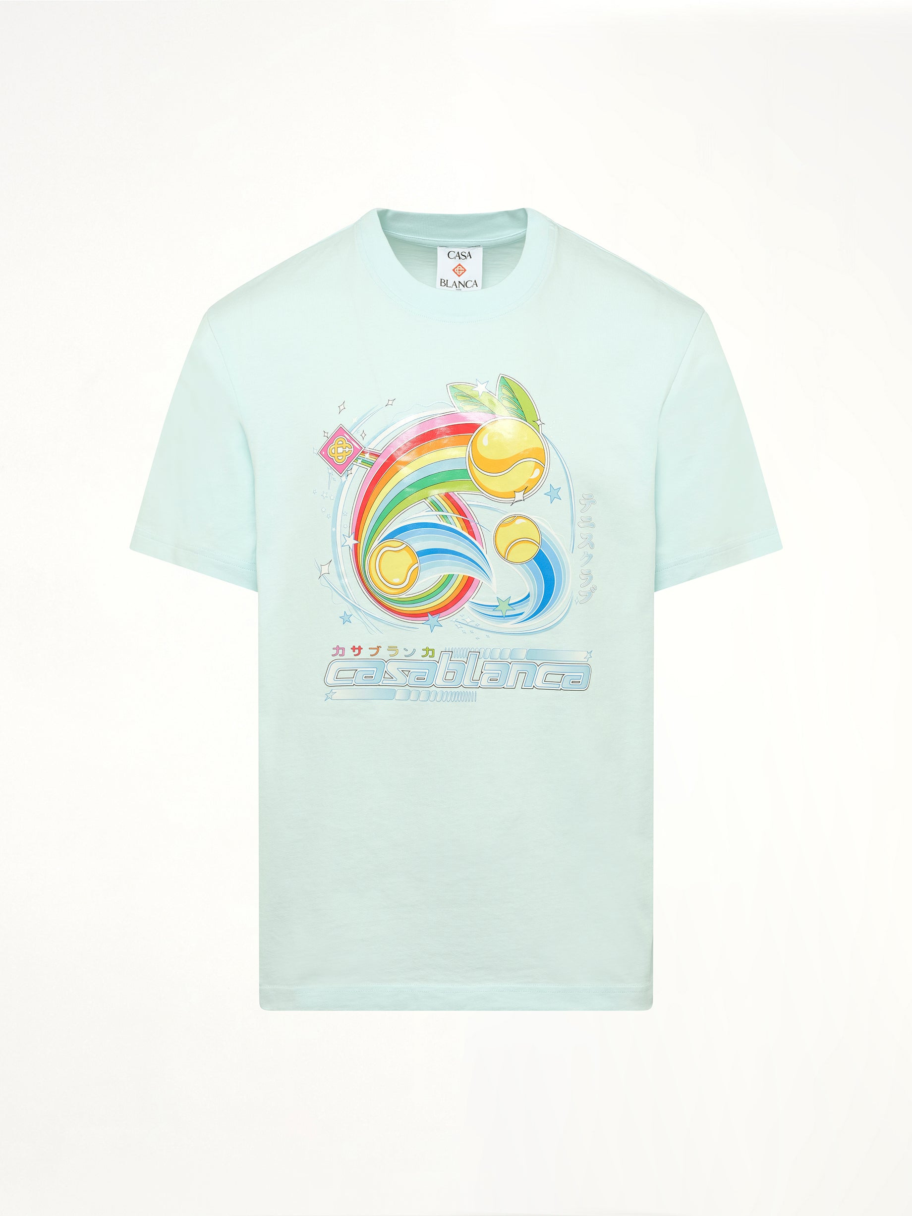 Manga Tennis Ball T-Shirt in Pale Blue - 2