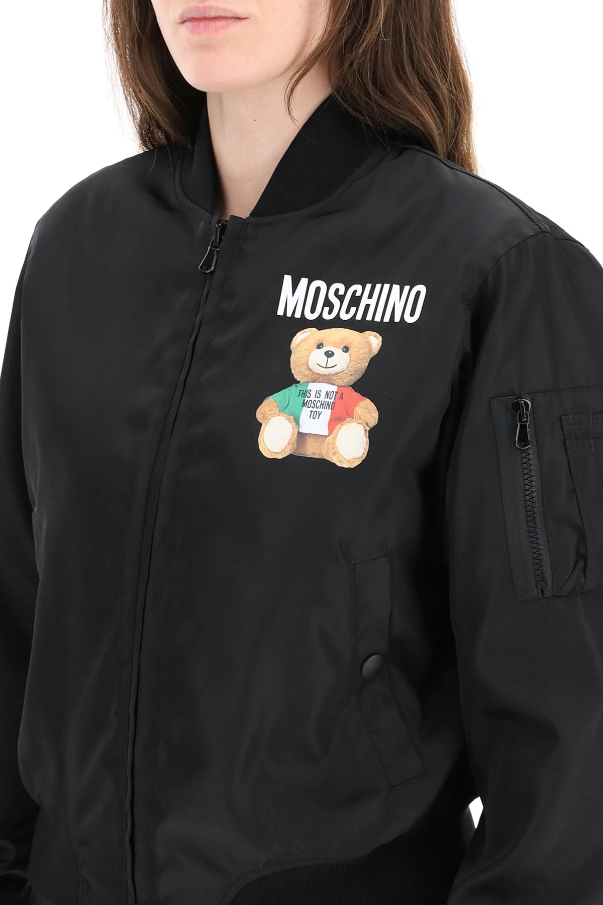 NYLON BOMBER JACKET ITALIAN TEDDY BEAR - 5