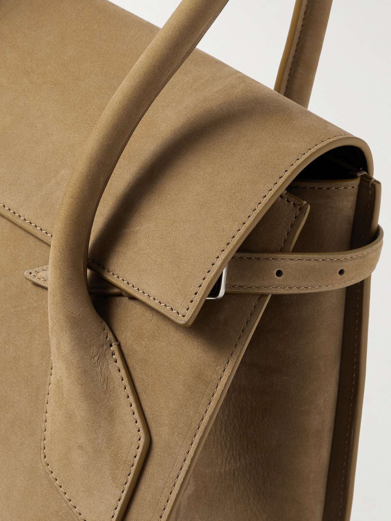 Tate small nubuck shoulder bag Tan - 4