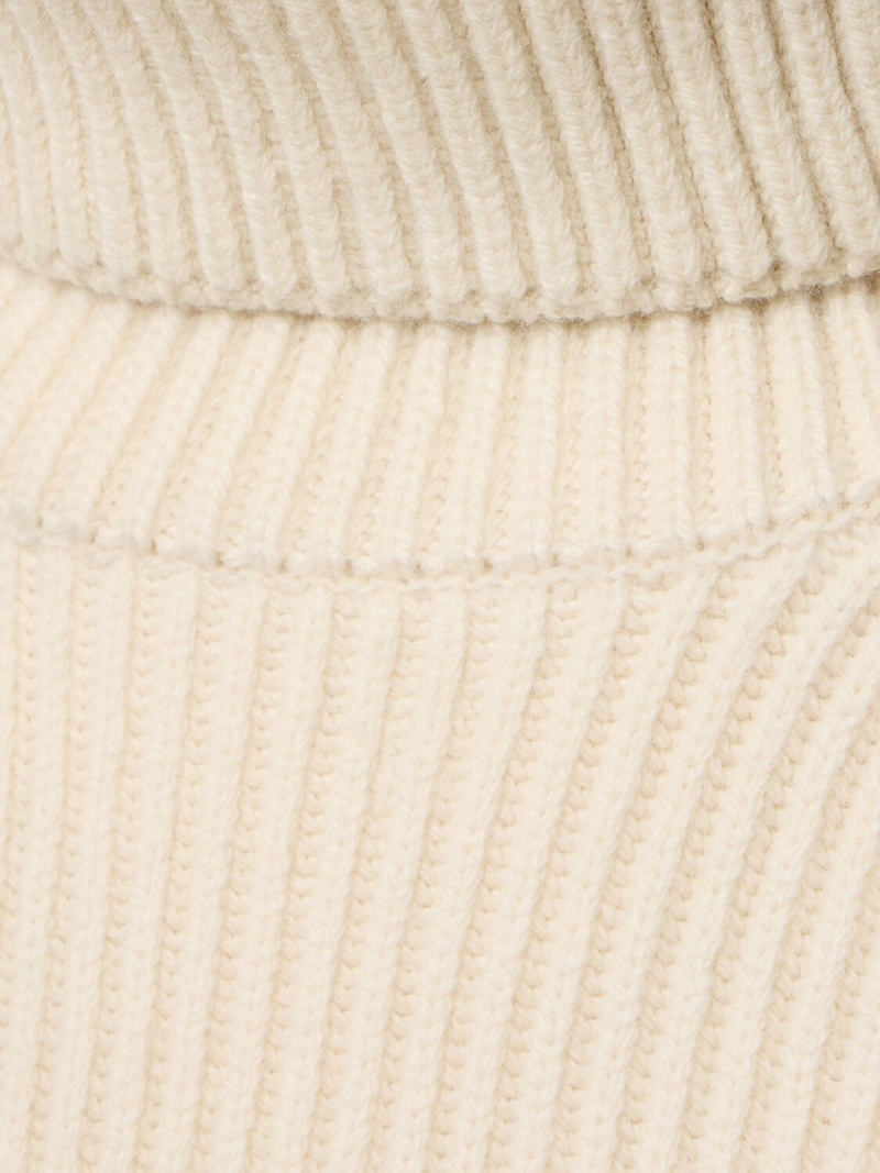 Ribbed wool blend turtleneck sweater - 4