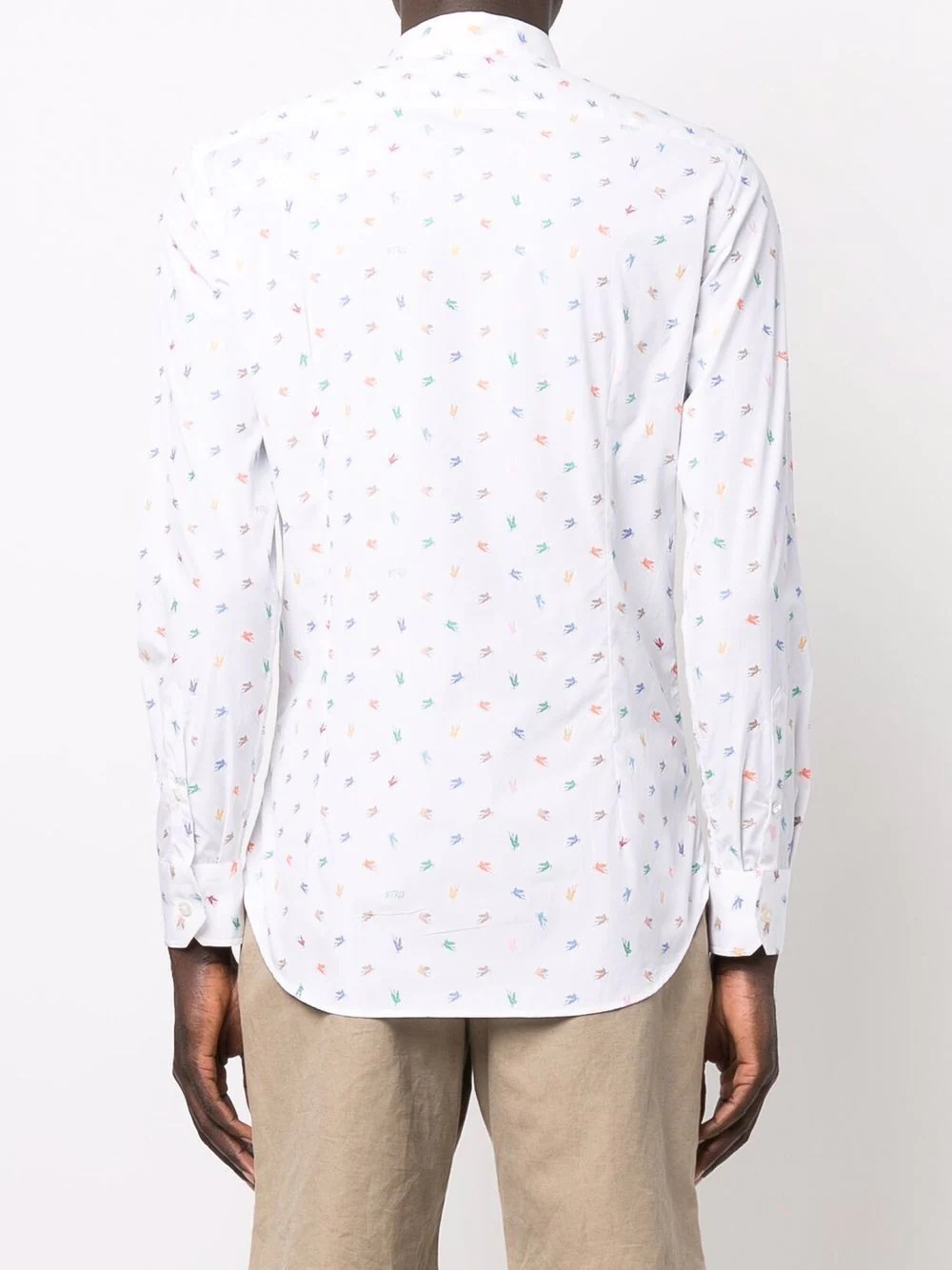 long-sleeve logo-print shirt - 4