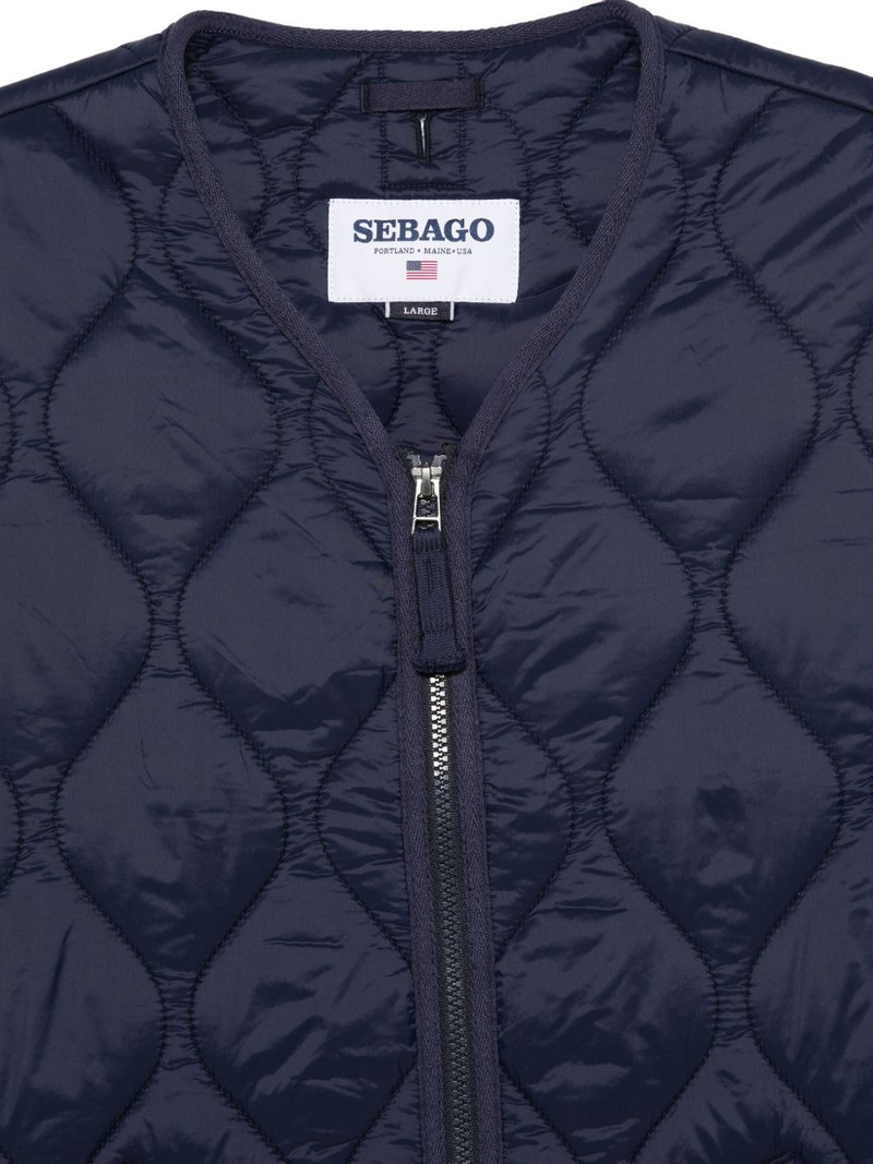 quilted zip-fastening gilet 3
