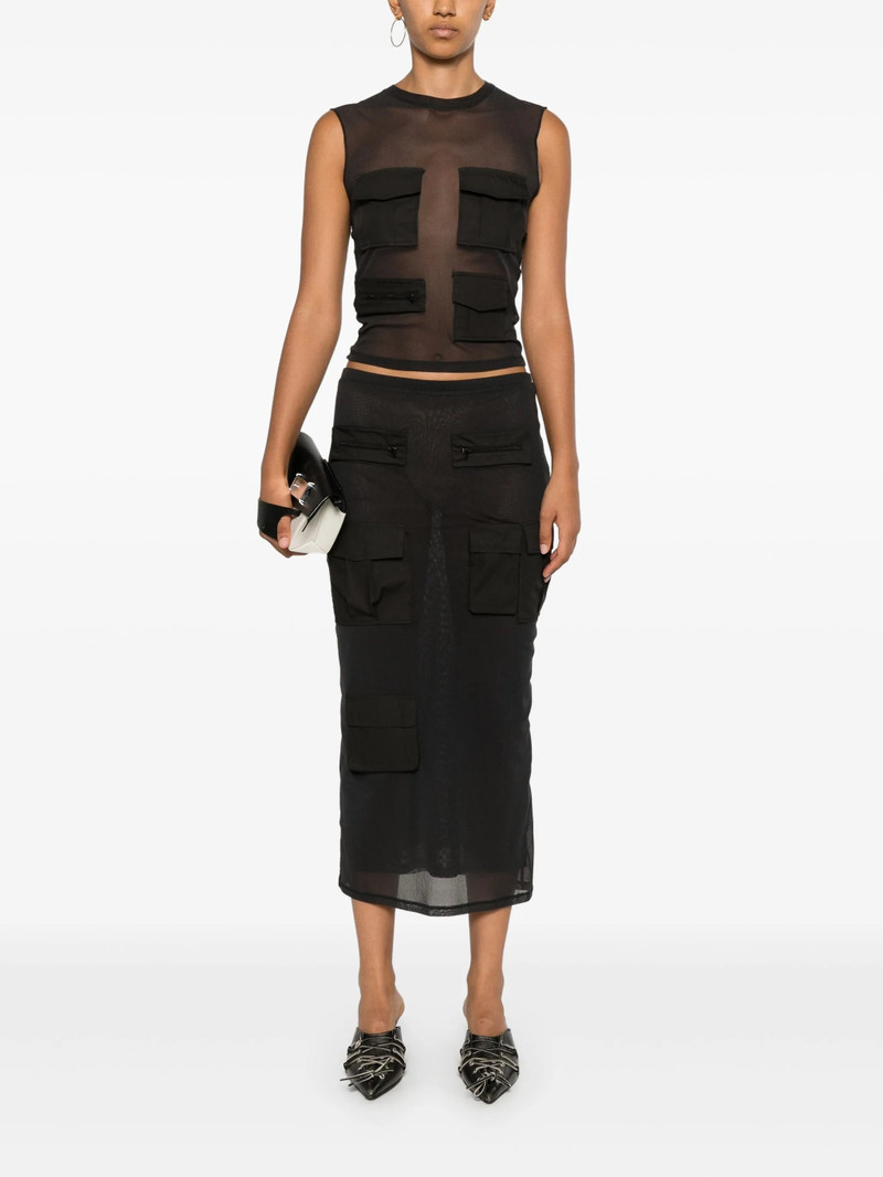 Acne Studios sheer tank top outlook
