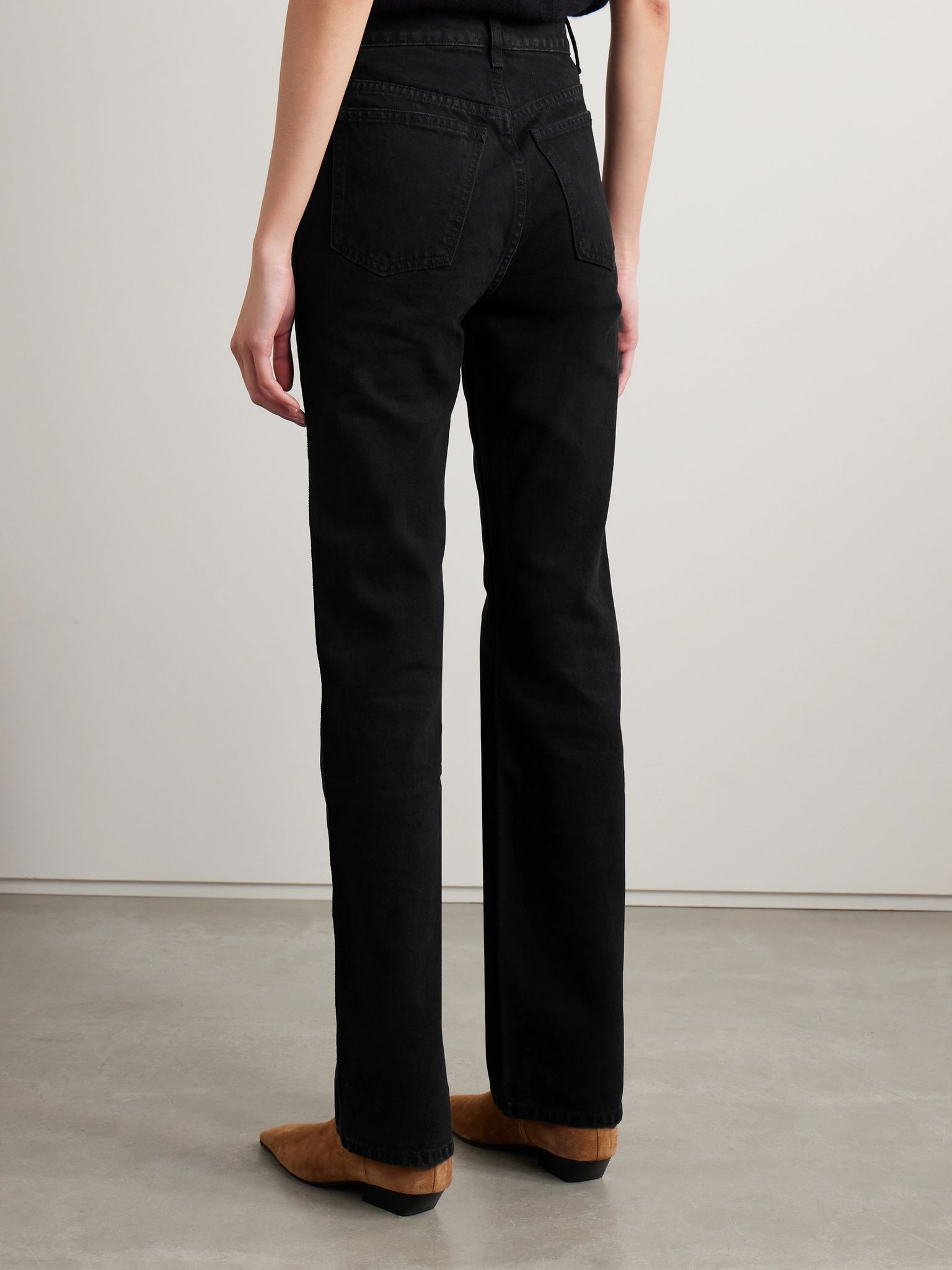 Danielle high-rise slim-leg jeans Black - 4