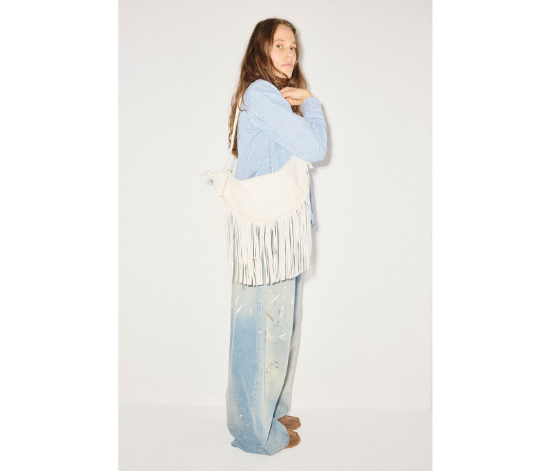ERIKA CRESCENT FRINGE BAG 7