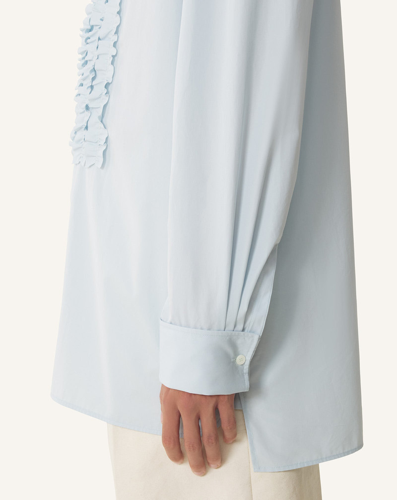 COTTON POPLIN BIB FRONT SHIRT 6