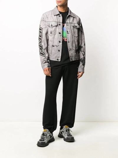 Off-White tie-dye print denim jacket outlook