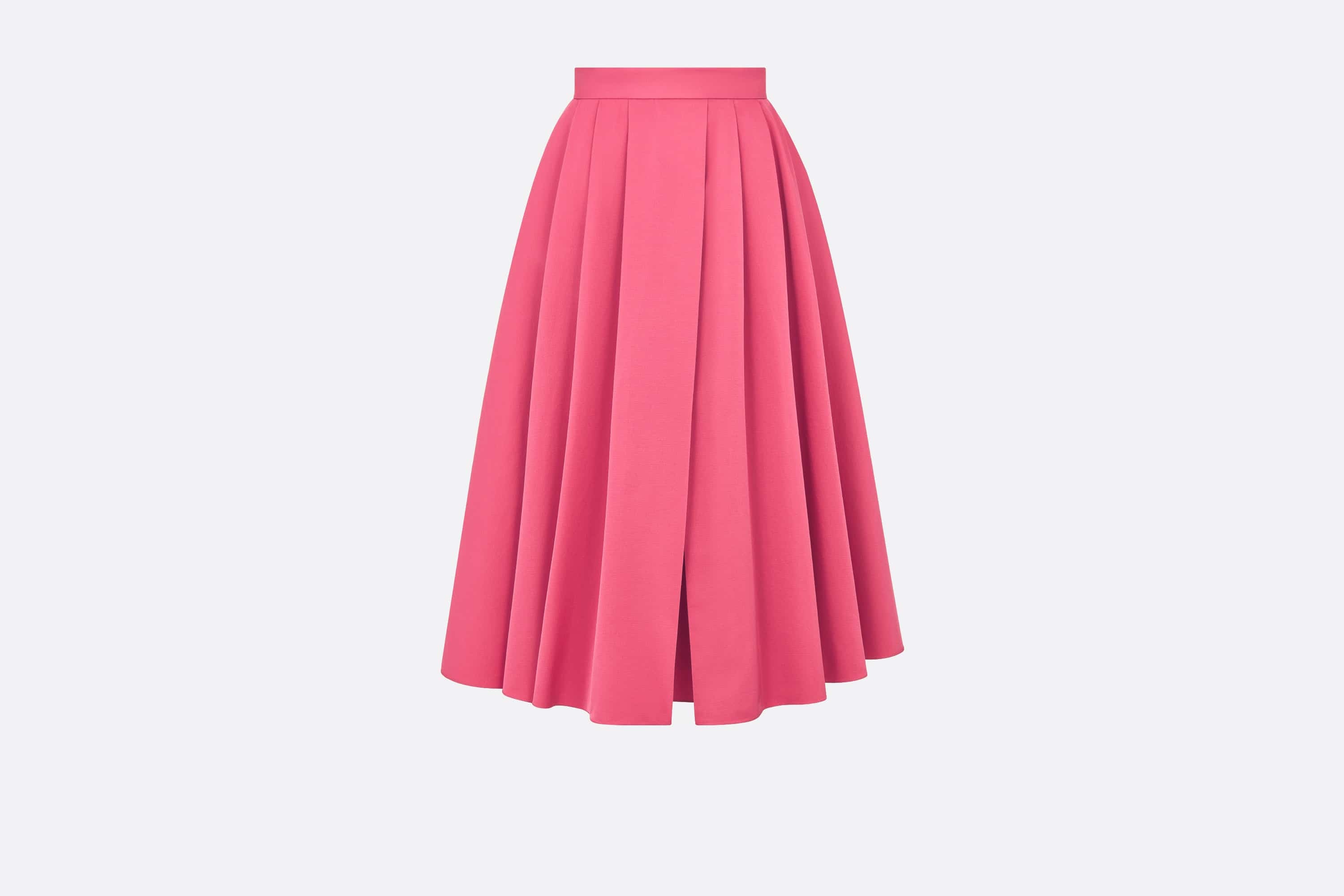 Mid-Length Pleated Skirt - 1