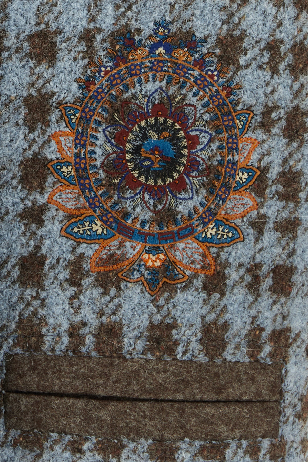 Embroidered wool blend vest - 5