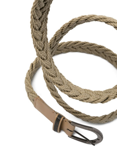 Brunello Cucinelli Monili-chain braided belt outlook