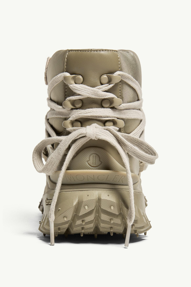 Moncler + Rick Owens Trailgrip Megalace Leather Boots 6