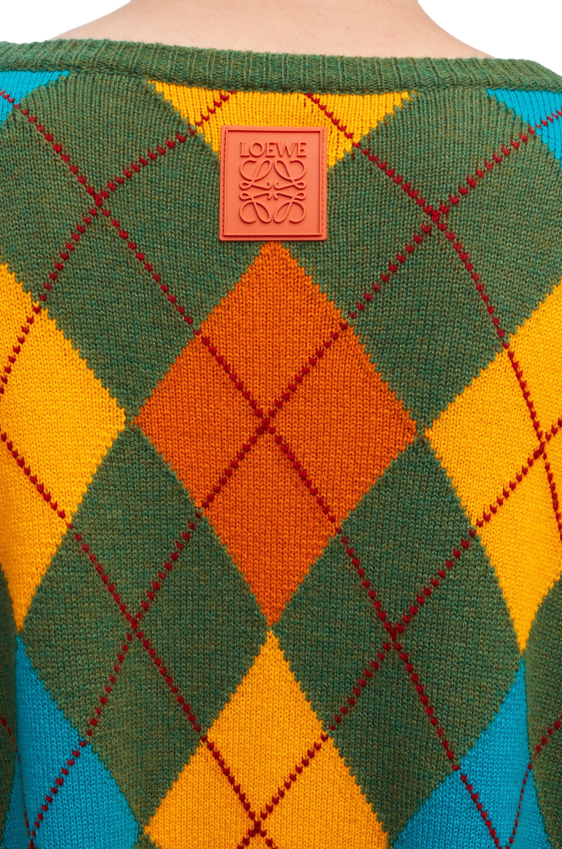 Argyle dress in wool - 4