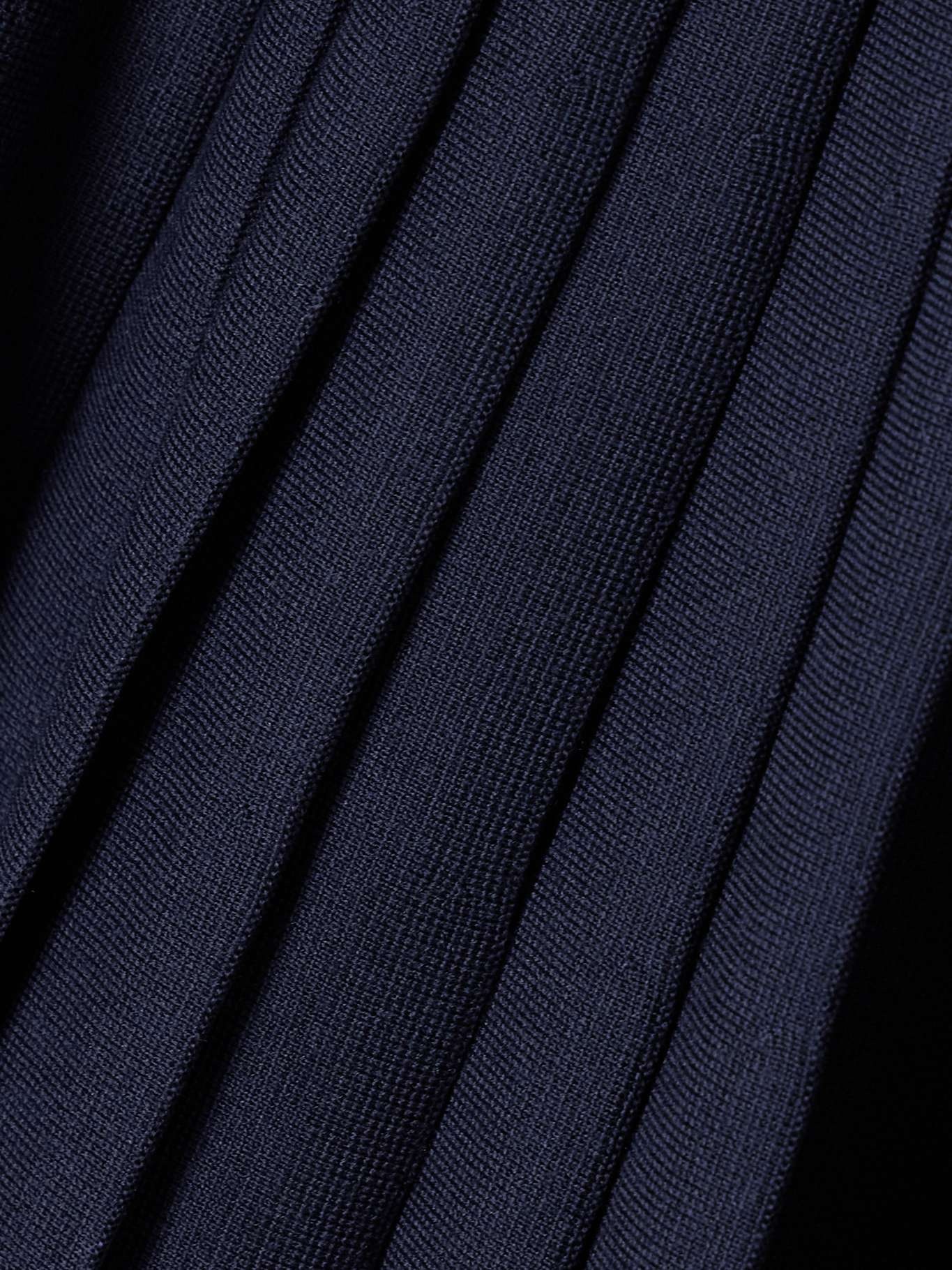Elio pleated pointelle-trimmed wool-blend midi dress - 4
