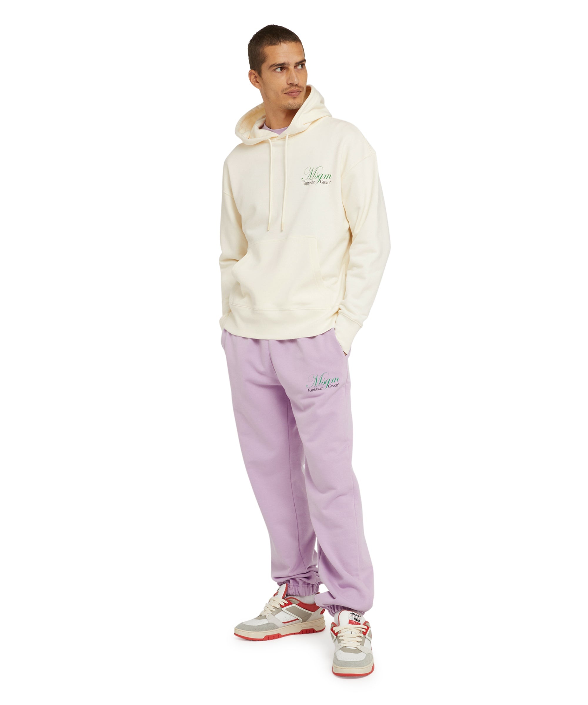 Organic cotton hooded sweatshirt from the MSGM Fantastic Green Capsule - 5