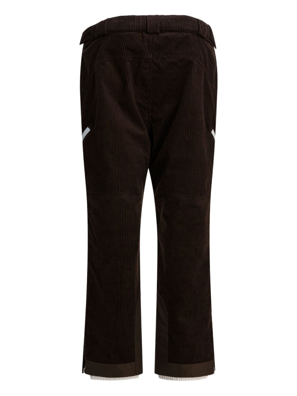 corduroy zip-detail trousers - 2