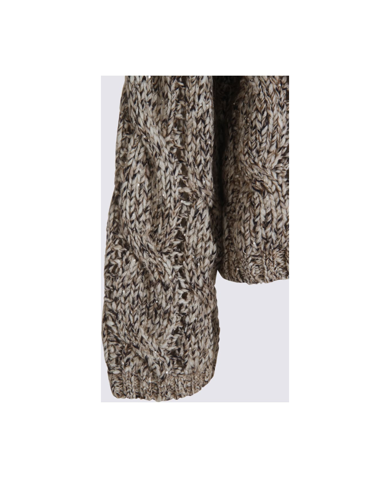 Grey And Beige Knitwear - 3