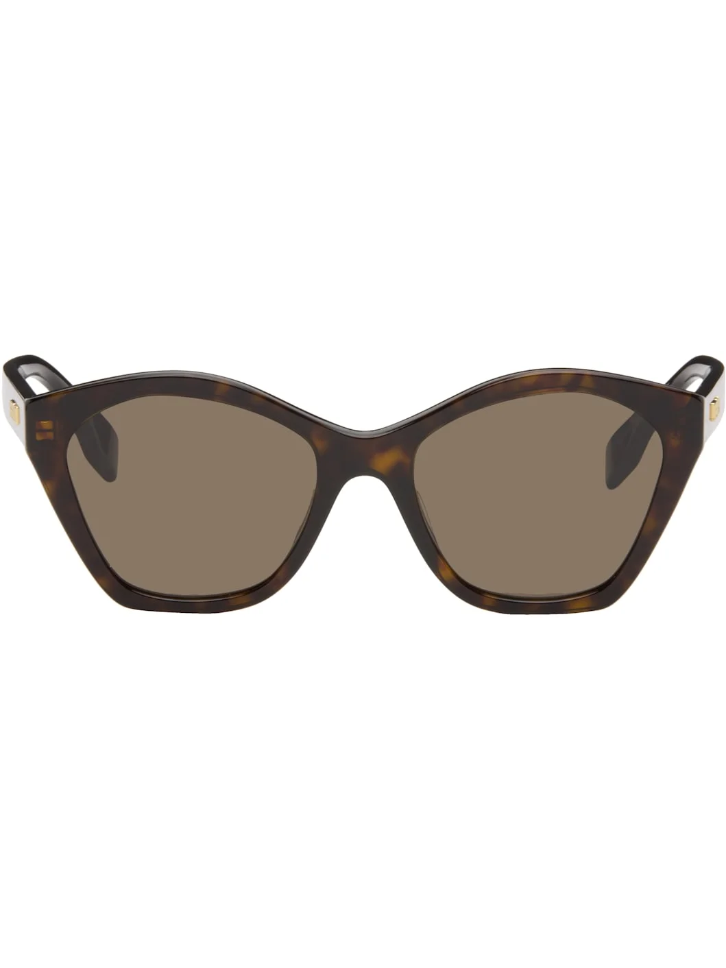 Brown Lettering Sunglasses - 1