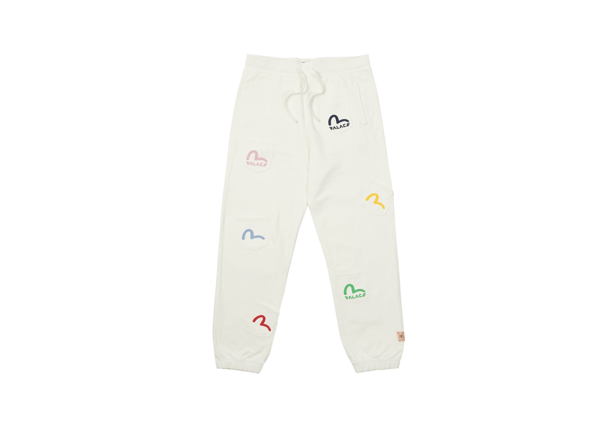 PALACE EVISU MULTI POCKET JOGGER EGRET - 1