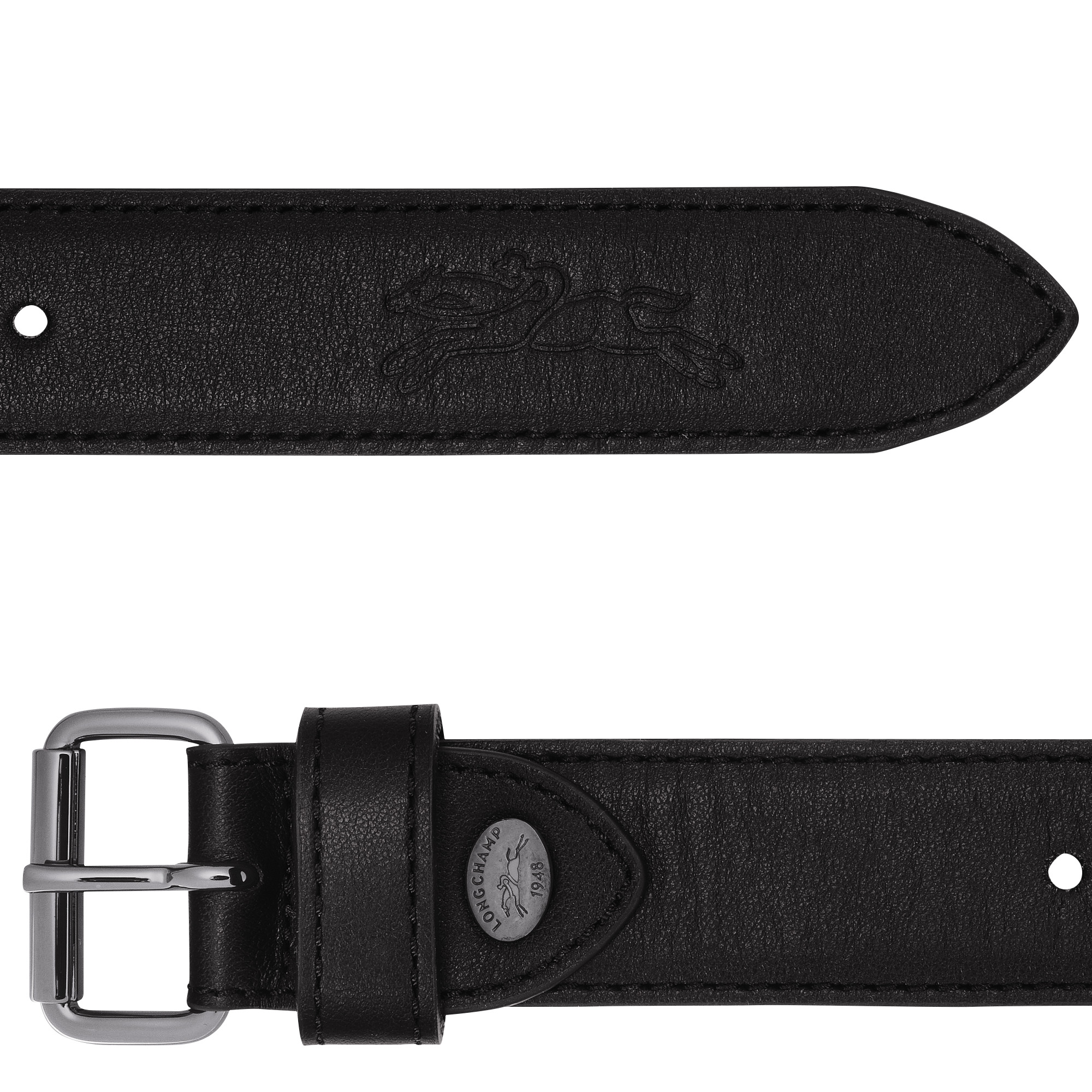 Le Pliage Xtra Ladie's belt Black - Leather - 2