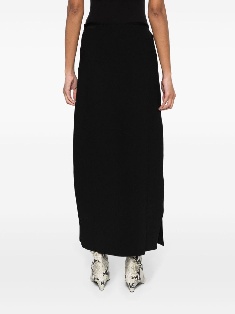 mid-rise straight midi skirt - 4