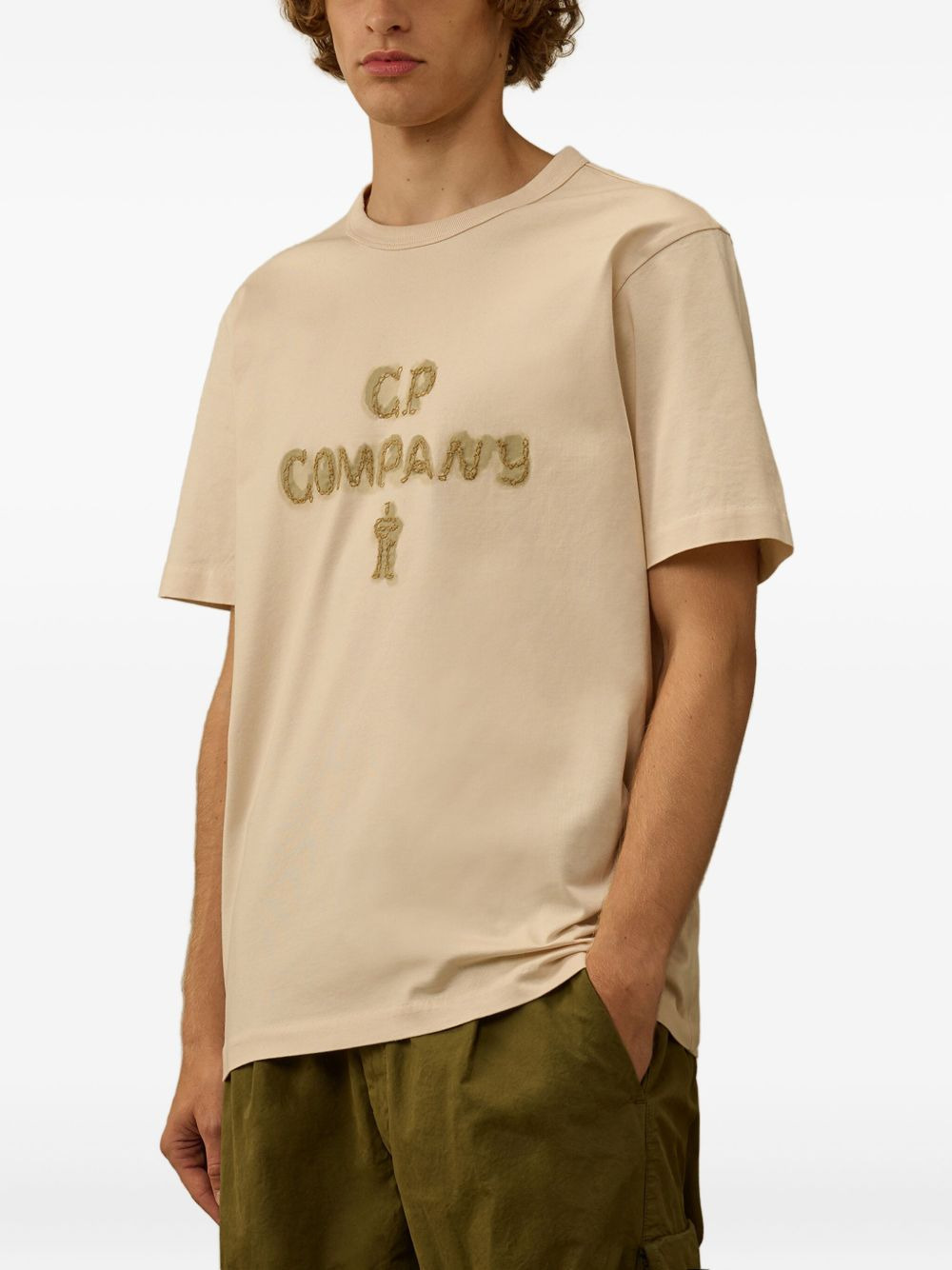 logo-embroidered T-shirt - 3