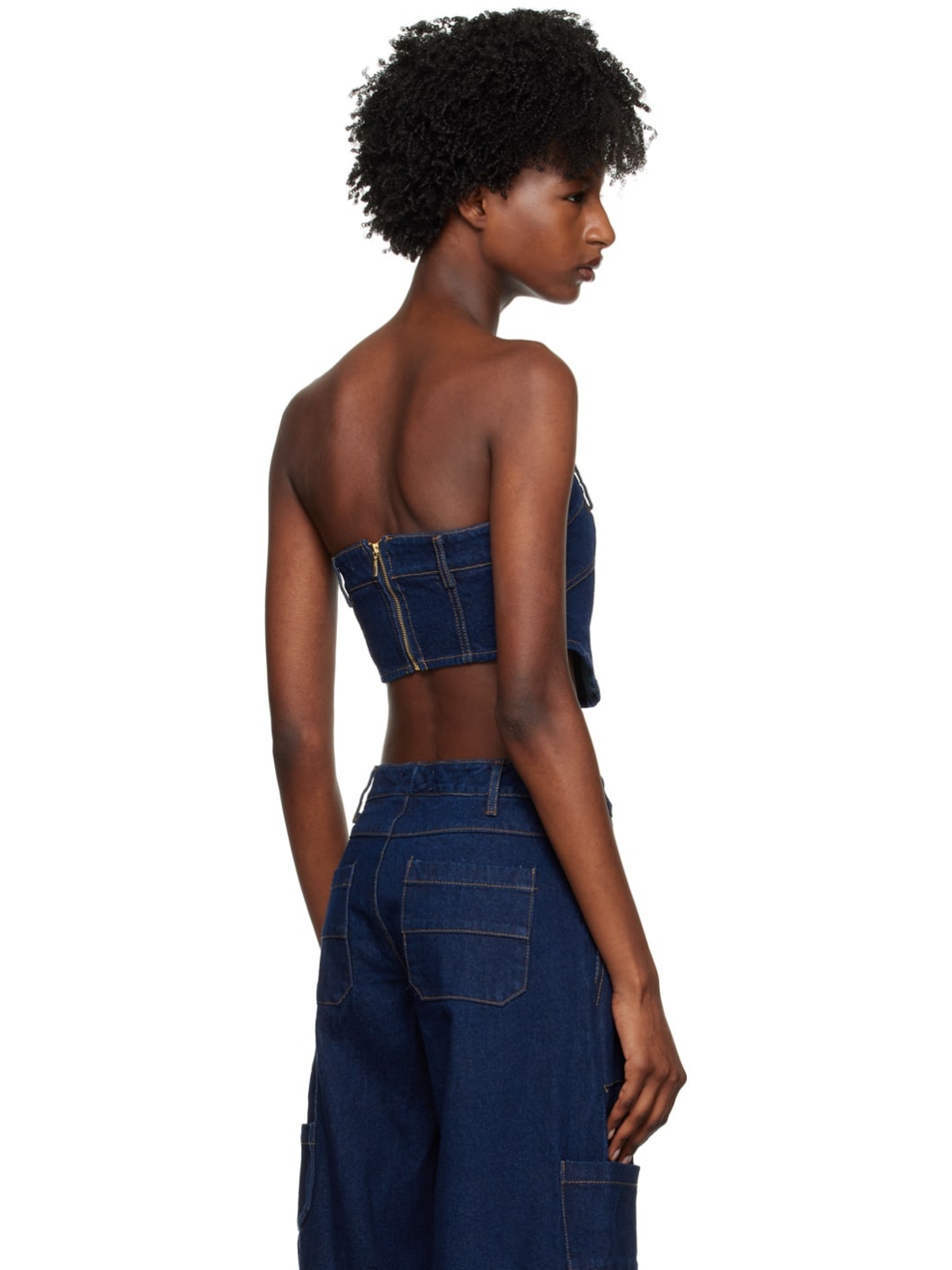Blue Roxanne Corset Top - 3