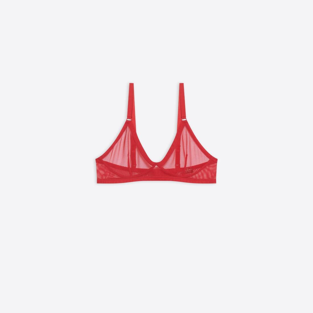 Women's Valentine's Day 22 Mesh Bra in Red - 1