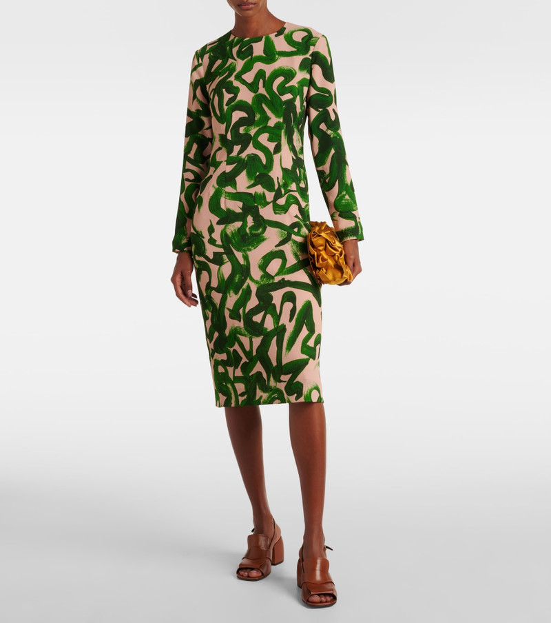 Dries Van Noten Printed midi dress outlook