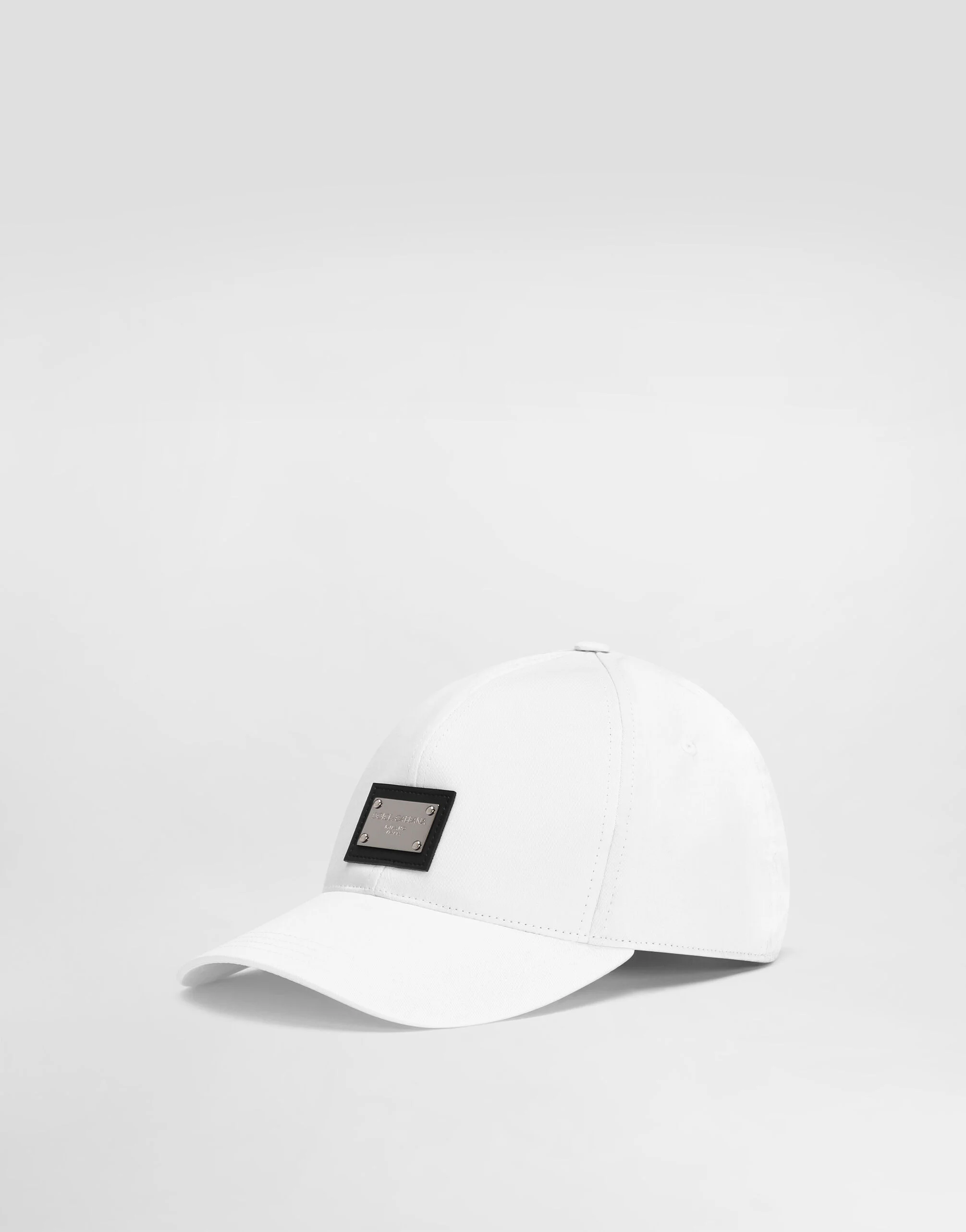 Cotton baseball cap with branded tag - 1