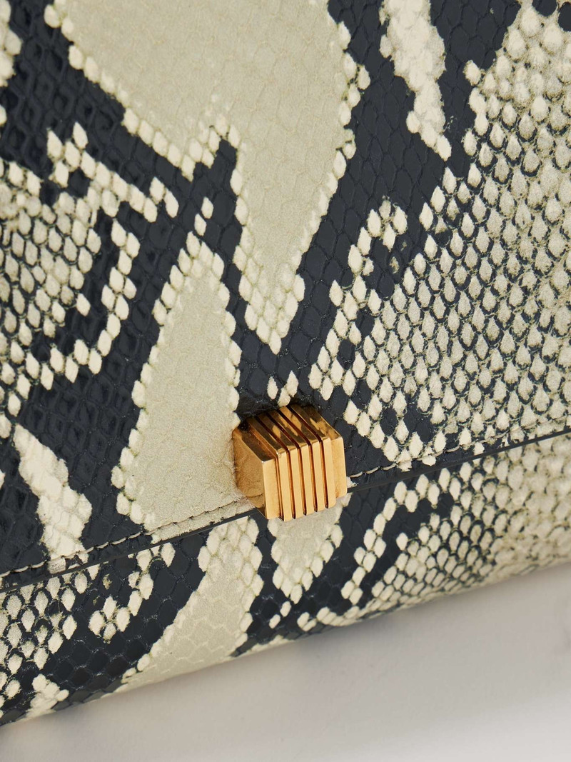 Audrey snake-effect leather shoulder bag 4