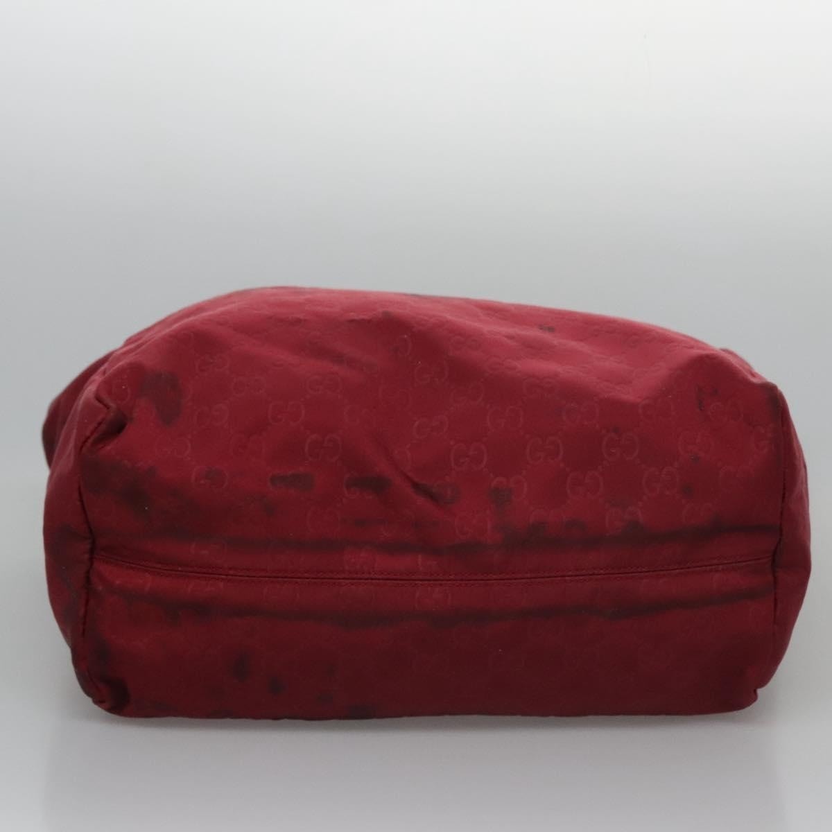 GUCCI GG Canvas Tote Bag Nylon Red - 5