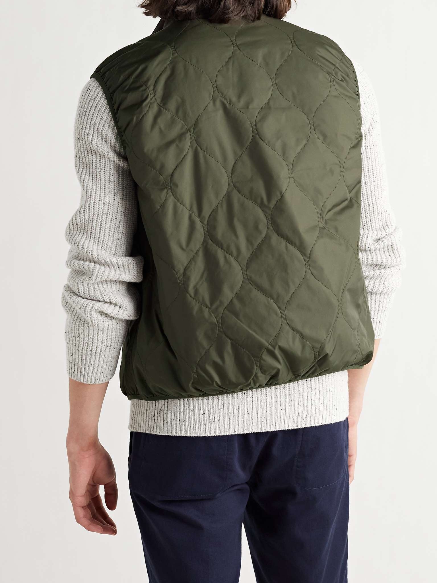 Padded Quilted Nylon Gilet - 4