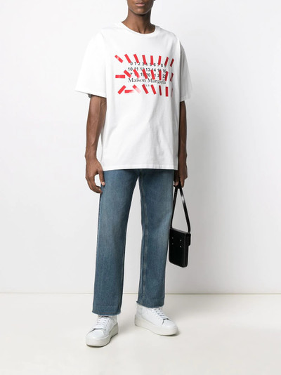 Maison Margiela logo-print oversized T-shirt outlook