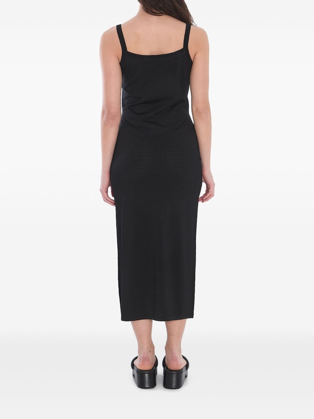 3D-logo mesh slip dress - 3