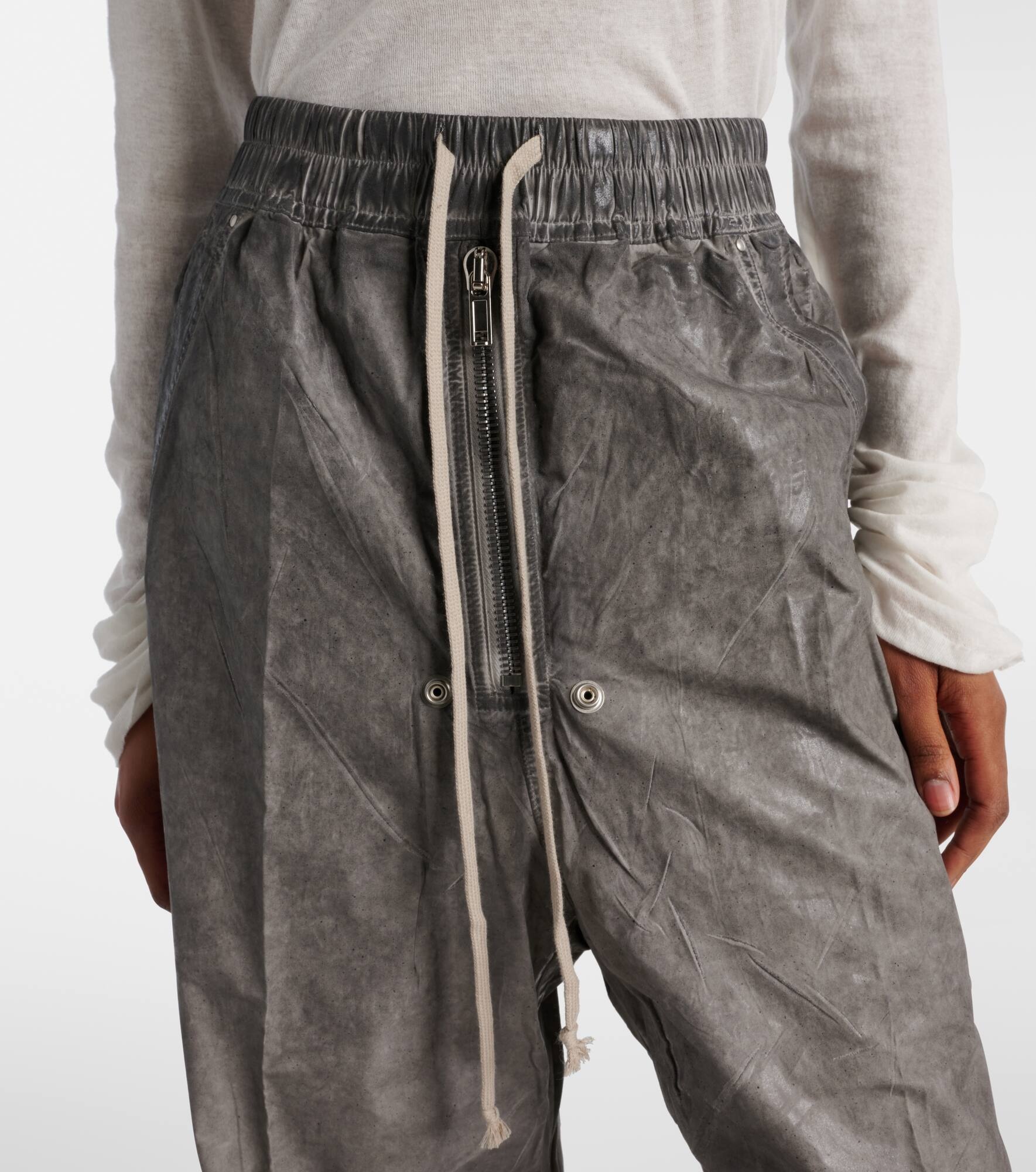 Geth cotton wide-leg pants - 4