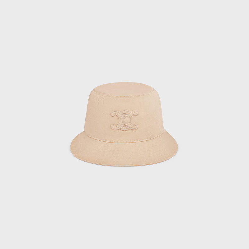 triomphe bucket hat in cotton gabardine 1