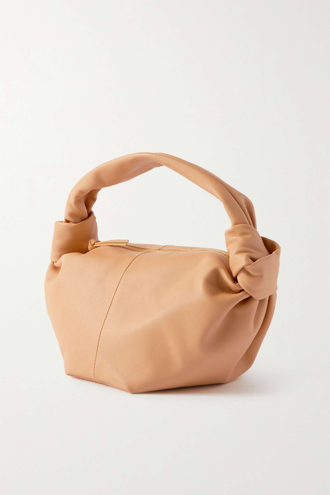 Mini knotted leather tote - 1