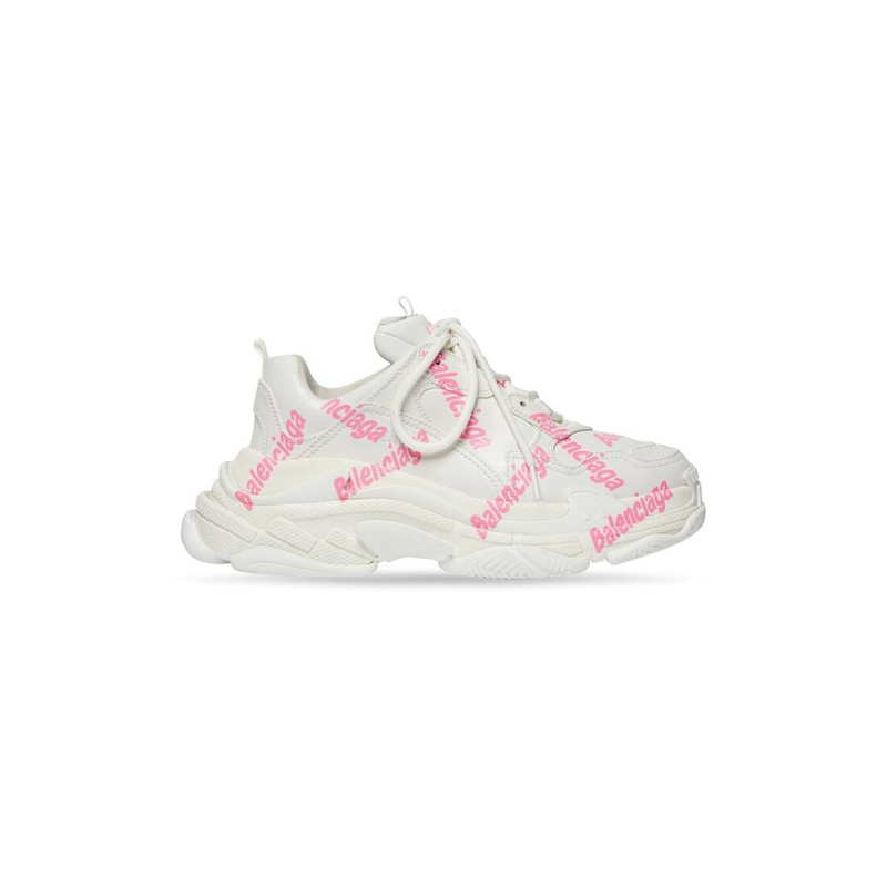 Women's Triple S Logotype Sneaker in White - 1