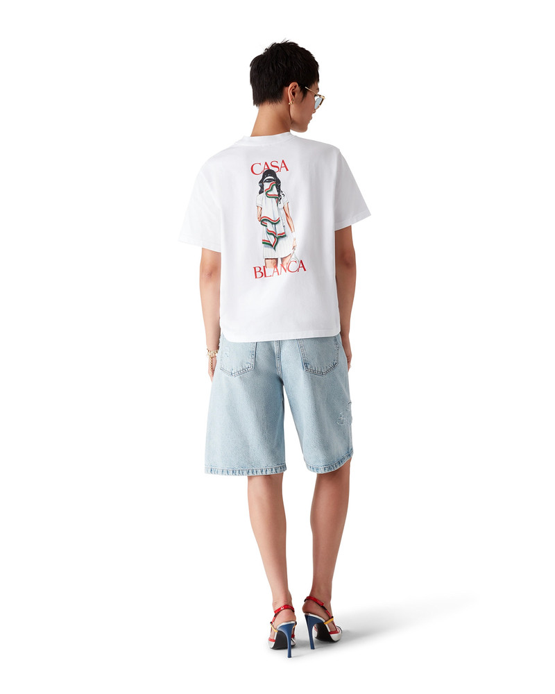 Tennis Girl Short Sleeve T-Shirt | Casablanca Paris 5