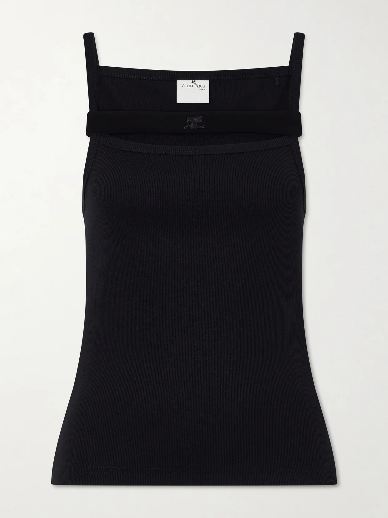 90's Ribbed Cotton-blend Jersey Tank - 1